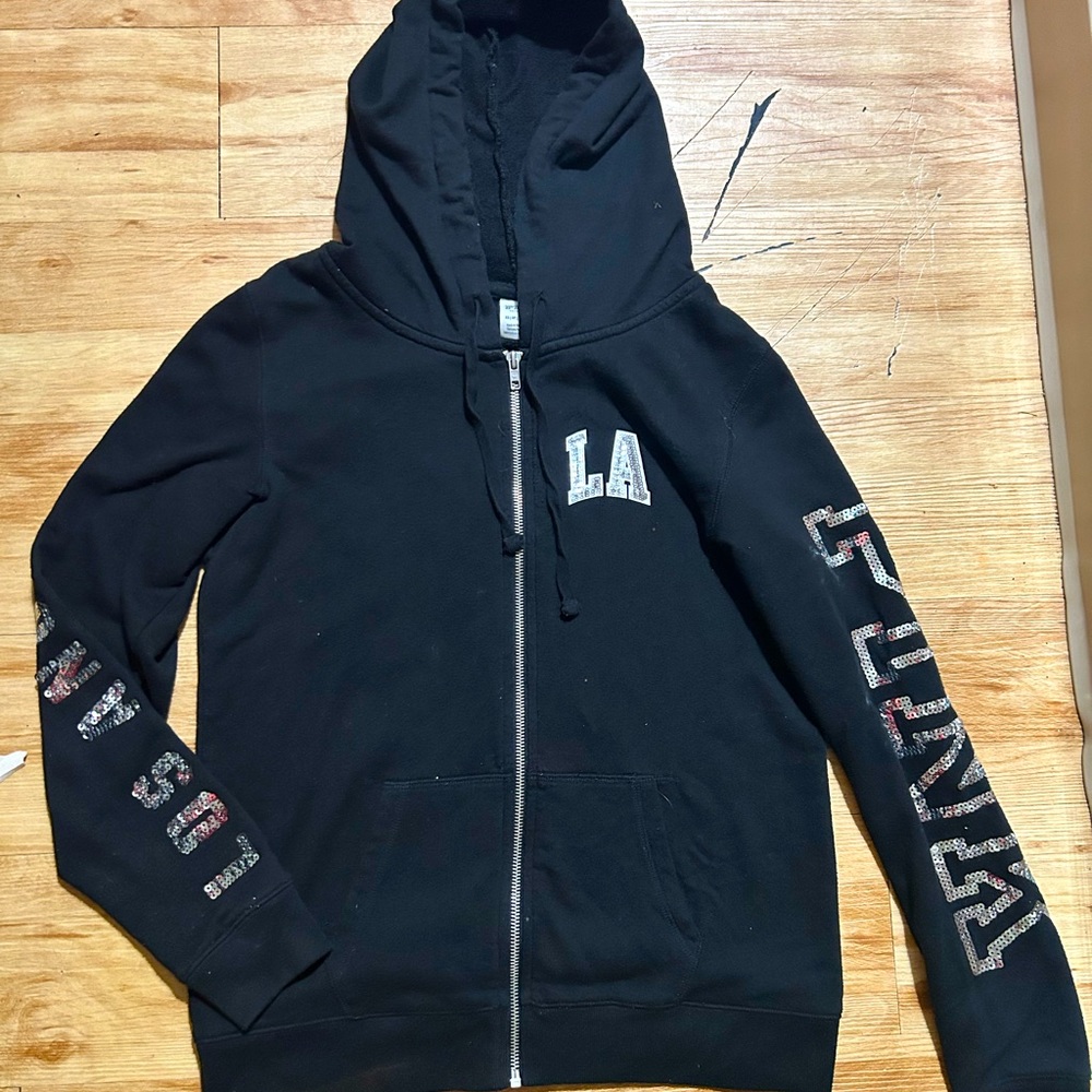 Vs pink LA full zip hoodie